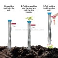 Long Single Handled Bulb Planter Tools Stainless Steel Vegetable Young Plant Manual Plant Transplanter garden hand tools